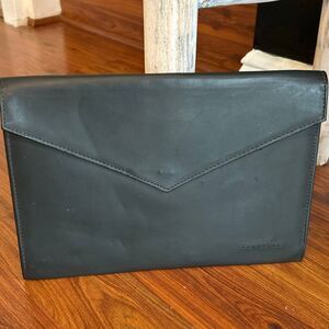 Lanvin Paris brown leather laptop Bag  briefcase